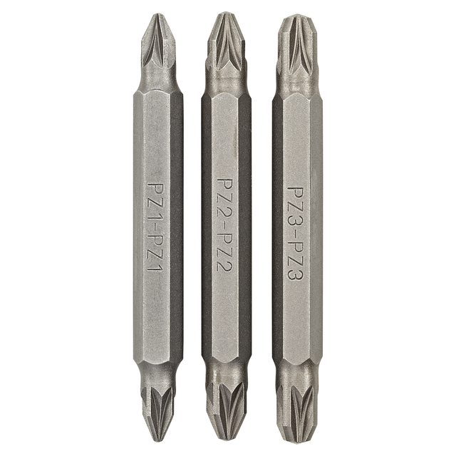 Bosch - Set Mit 3 Doppelbits (pz Pz) Pz1-pz1- Pz2-pz2- Pz3-pz3- 60 2609255962