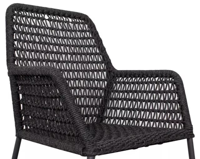 Devries 2x Adora Diningsessel Gartenstuhl Relaxsessel 64 X 64 X 83 Cm Dunkelgrau