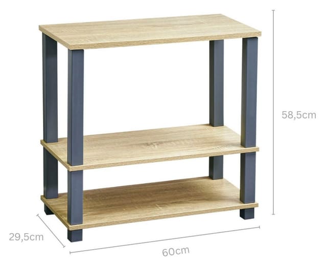 Kesper Regal grau 60 x 58,5 x 29,5 cm