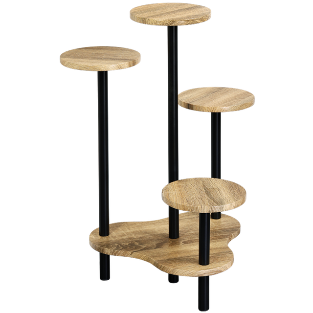 Kesper Blumenständer Eichendekor 64,5 x 72,5 x 46 cm
