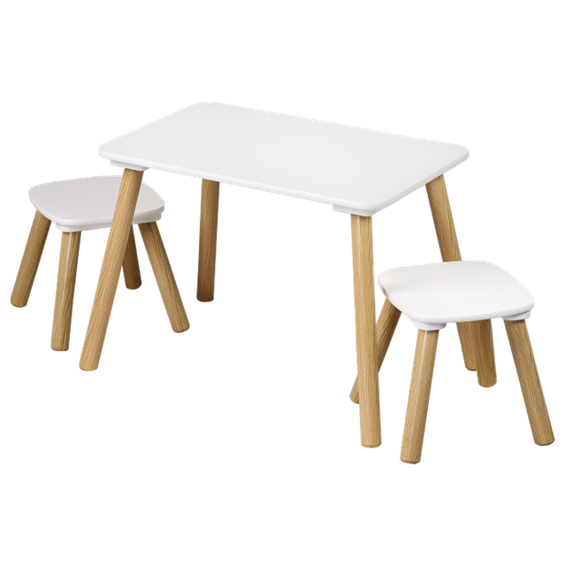 Kesper Kindersitzgruppe holzfarben/weiß 3-teilig