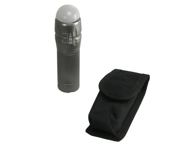 LED-Taschenlampe, WTE-490M-1, Alu, 400 lm, grau