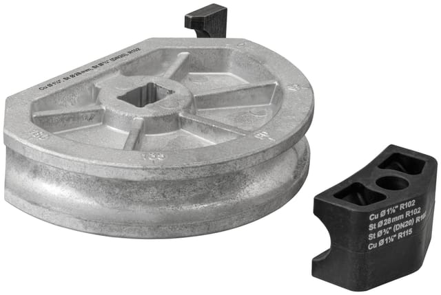 Biegesegment + Gleitstück Cu 28, St 28, R102St 3/4", Cu 1.1/8", R102