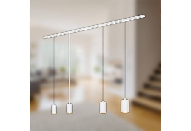 Briloner Leuchten Schienensystem-Sets RAIL, ohne Leuchtmittel, Schienensystem Rail 1,5 m Weiß max. 9W Decke Wohnzimmer Büro Küche