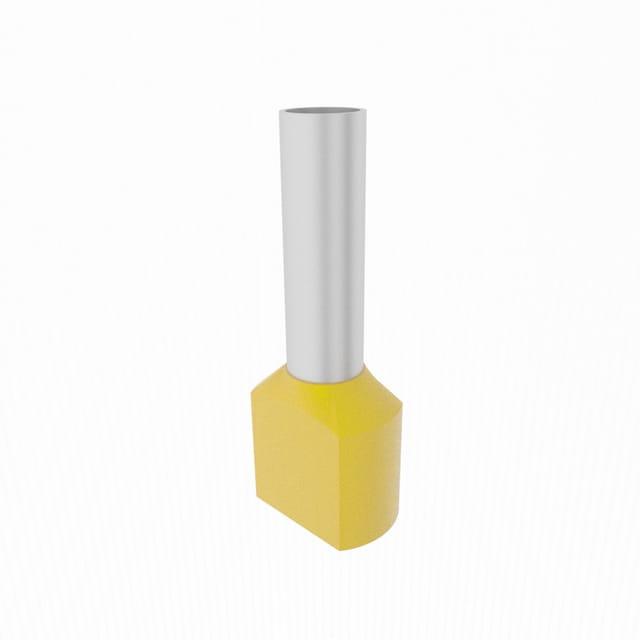 10 Stück 2x6/14mm Doppelt Isolierte Aderendhülsenklemmen Gelb Te6014 Elpromet 0392