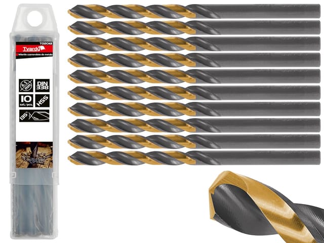 Schwarzer Und Goldener Hss-metallbohrer 6,10 Mm (10/100/1000)