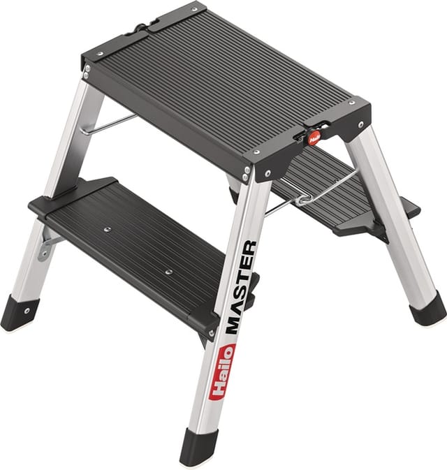 Hailo Stahlrohr-tritt Master D70 Stufen Einschl. Plattform 2plattformhöhe 400 Mm