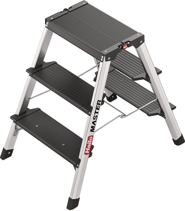 Hailo Stahlrohr-tritt Master D70 Stufen Einschl. Plattform 3plattformhöhe 400 Mm