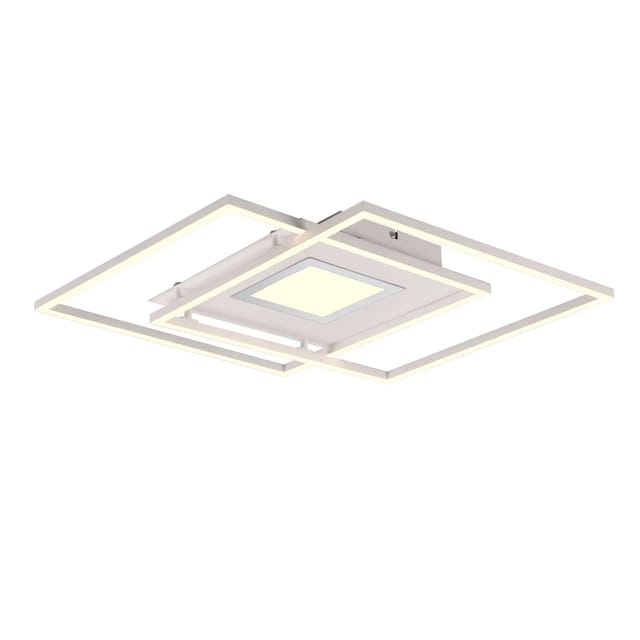 Flache Deckenleuchte Via Mit Fernbedienung Weiß, Breite 50cm