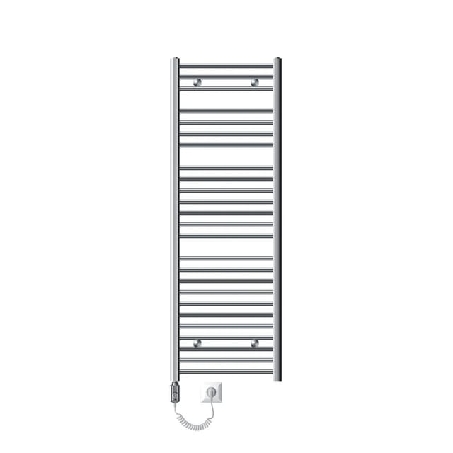 Luxebath - Ecd Germany Badheizkörper Elektrisch Mit Heizstab 1200w Große Leistung - 500 X 1500 Mm - Chrom - Gebogen Mit Seitenanschluss - Heizkörper Handtuchwärmer Handtuchtrockner