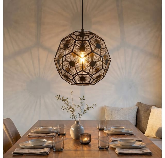 Eglo - Pendelleuchte Skoura, Edle Hängelampe Für Wohnzimmer Und Esstisch, Hängende Design-esszimmerlampe Aus Metall In Schwarz, E27 Fassung, ∅ 41 Cm
