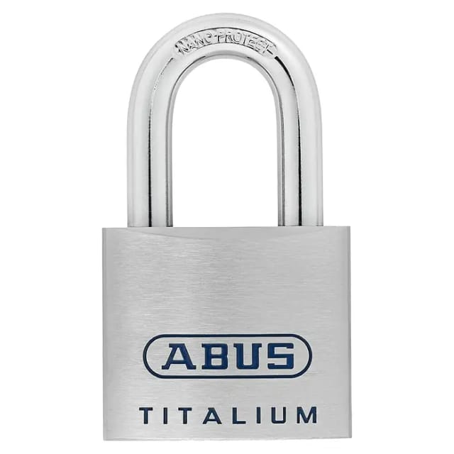 Abus Vorhängeschloss Titalium 96TI/60 Gleichschließend (B x H: 60 x 103 mm, Bügelstärke: 11 mm, Material Bügel: Gehärteter Spezialstahl)
