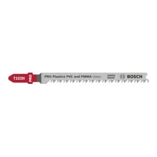 Bosch PRO Plastics PVC clean T102H Stichsägeblatt, 100 mm, 3-teilig