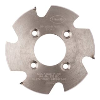 Lamello Nutfräser P-System CNC DP Ø100.4x7xØ35 mm linkslaufend Z3 NL 4xØ5.5xØ50 mm