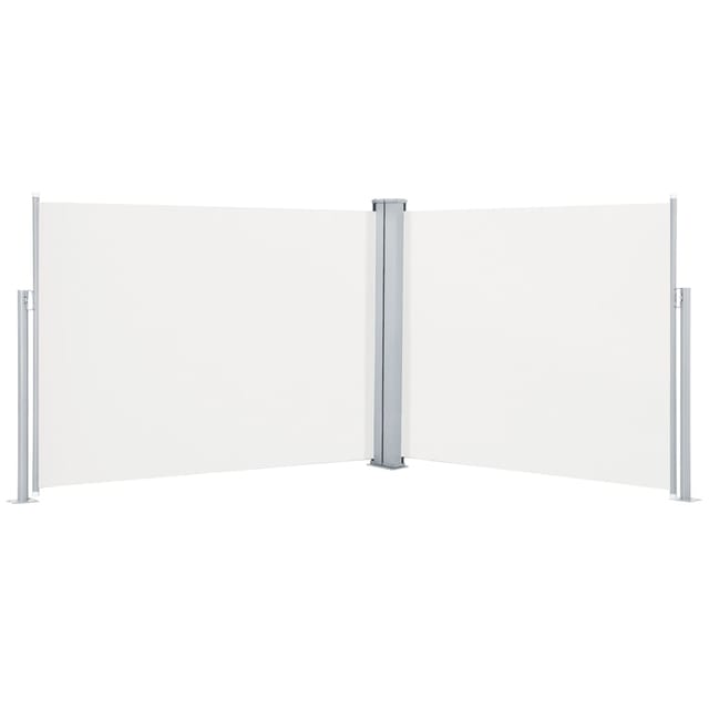 Ausziehbare Seitenmarkise Creme 170 X 1000 Cm Vidaxl