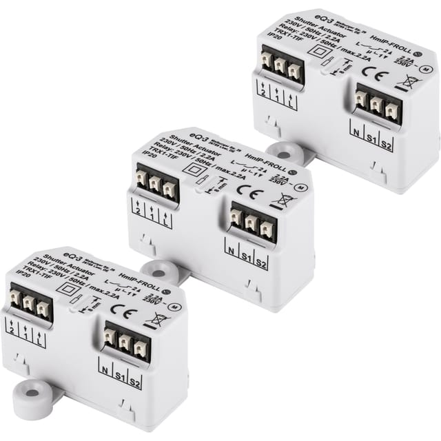 Rollladenmotorisierung Eq3 Homematic Ip 3 Stück Unterputz