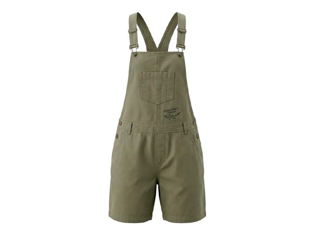 Gardena Damen Latzhose Jeans Latzshorts Kurze Hose Baumwolle Olivgrün, Gr. 36-46, Größe: 44