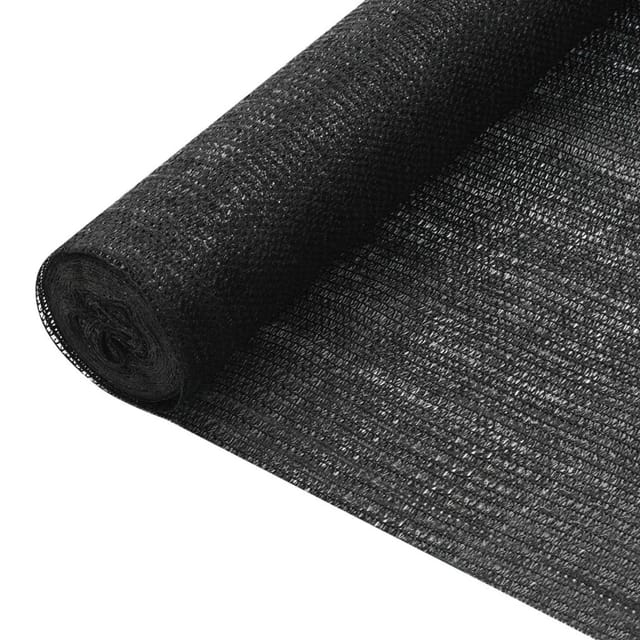 Zaunblende Schwarz 3,6x25 M Hdpe 75 G/m² Vidaxl