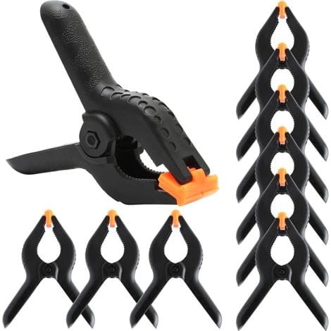 10 Nylon-kunststoff-federclips, 10 Cm Lang, Für Holzbearbeitung, Gartenmöbel, Fotostudios, Musselin-hintergründe Usw.