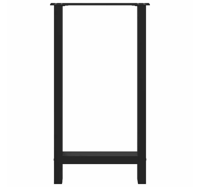 Bartischbeine Schwarz 2 Stk. 50x(90-91) Cm Stahl Vidaxl