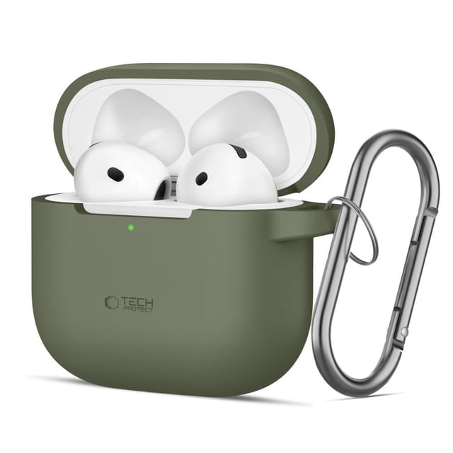Tech-protect Silikonhaken Für Apple Airpods 4, Olivgrün