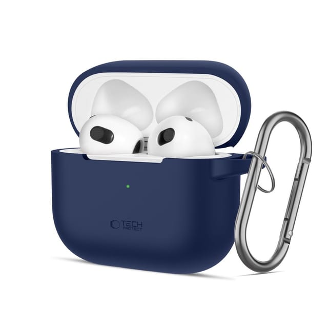 Tech-protect Silikonhaken Für Apple Airpods 3, Marineblau