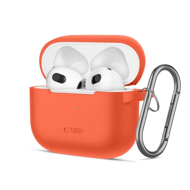 Tech-protect Silikonhaken Für Apple Airpods 3, Neonorange