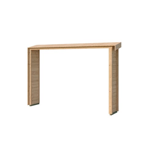 WEKA Anbaudach, »Killarney«, europäische Fichte, LxBxH: 314x50x211 cm, naturfarben - braun