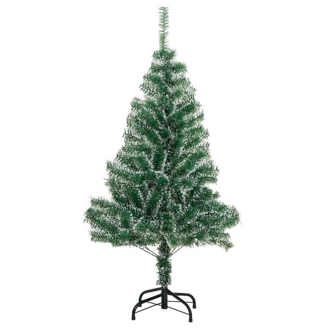 vidaXL Künstlicher Weihnachtsbaum Beschneit Grün 120 cm