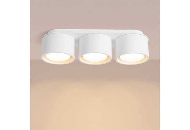 SOLLUX lighting Deckenleuchte Plafond MODO 3 weiß Gx53, Nicht enthalten