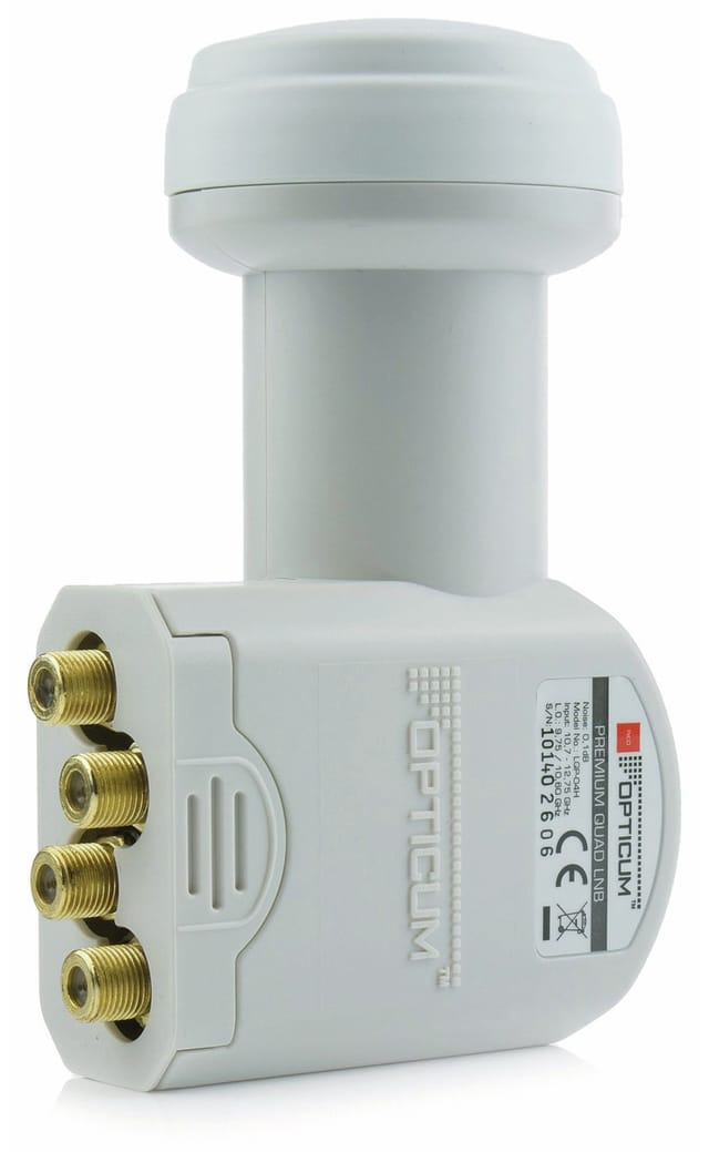 RED OPTICUM RED OPTICUM Quad-LNB LQP-04H Universal-Quad-LNB