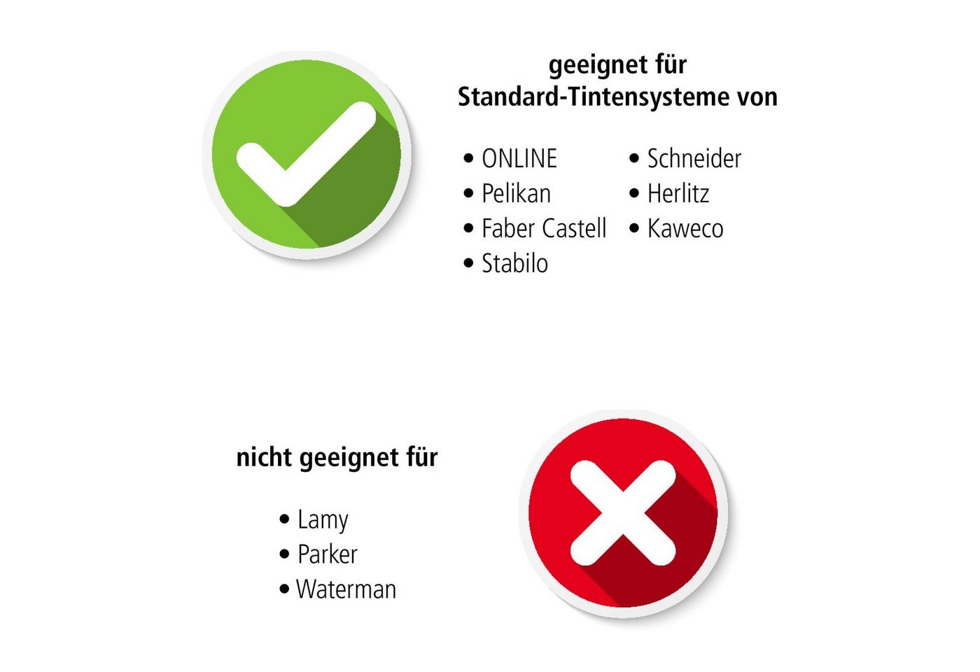 Online Pen Füller Tinten-Konverter, (1-tlg), hergestellt in Deutschland