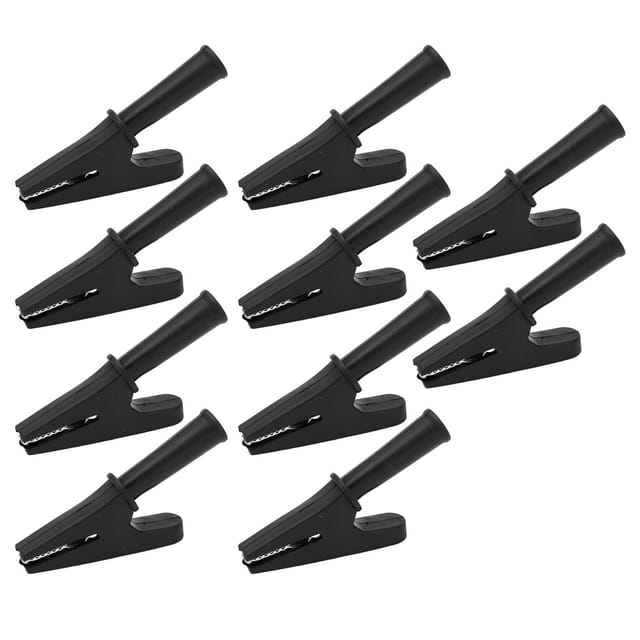 10 Stück 20-a-elektroprüfklemmen, 10-mm-öffnung Für Elektronische Geräte Und Lötmaschinen, Schwarz