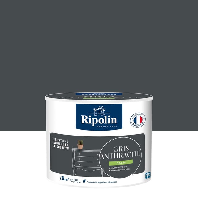 Möbel- Und Objektfarbe, Ripolin, Anthrazitgrau 0,25 L Ripolin