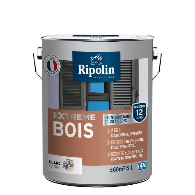 Ripolin Extreme Holzfarbe, Weißbasis, 5 L Ripolin