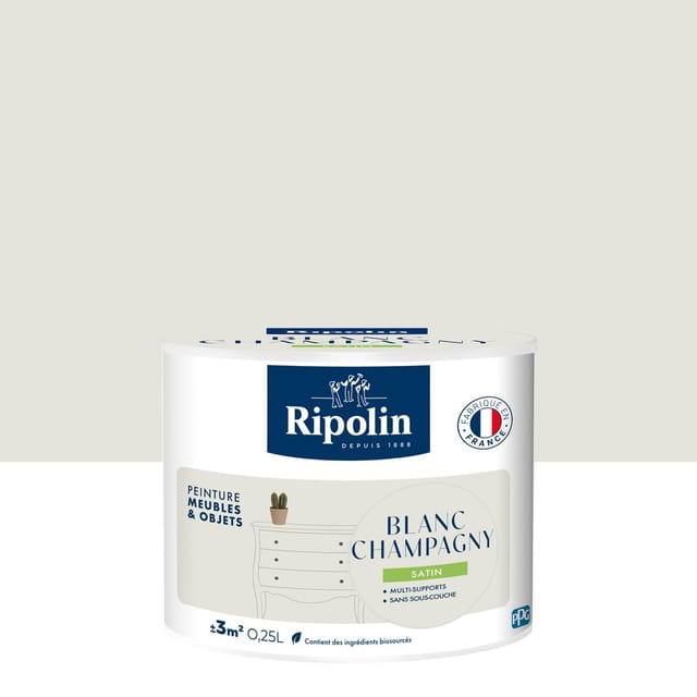 Möbel- Und Objektfarbe, Ripolin, Champagnerweiß 0,25 L Ripolin