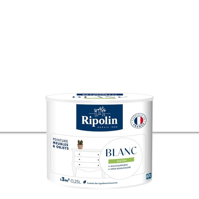 Möbel- Und Objektfarbe, Ripolin, Weiß 0,25 L Ripolin