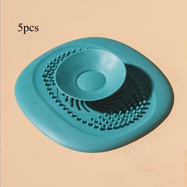 Set Mit 5 Stöpseln Und Abflussdeckeln Für Küchen- Und Badezimmerspülen – Inklusive Spülbeckensieb