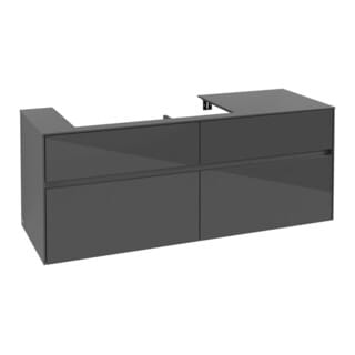 Vb Wtus Collaro C08900 1400x548x500mm 4 Ausz. Wt Li Glossy Grey