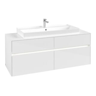 Vb Wtus Collaro C092b0 1400x548x500mm M. Bel. 4 Ausz. Wt M.tig Glossy White