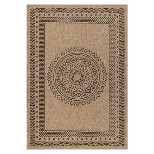 Outdoor-Teppich Dhaka I (Schwarz, 200 x 140 cm, 100 % Polypropylen)