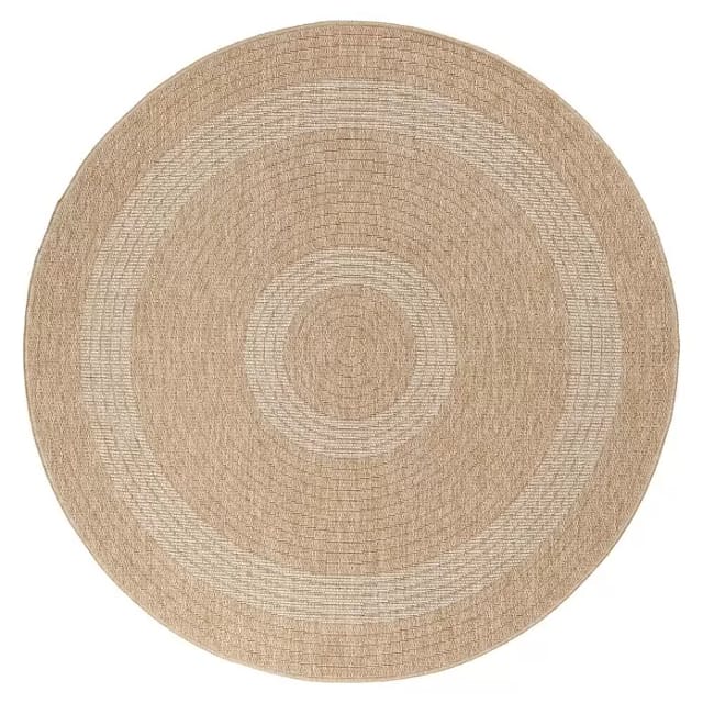Outdoor-Teppich Comilla I (Beige, Durchmesser: 120 cm, 100 % Polypropylen)
