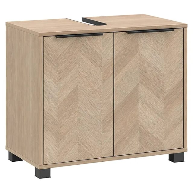 SCHILDMEYER Waschbeckenunterschrank »Piazza«, (BxHxT): 65 x 53,6 x 33 cm, eiche hell - braun