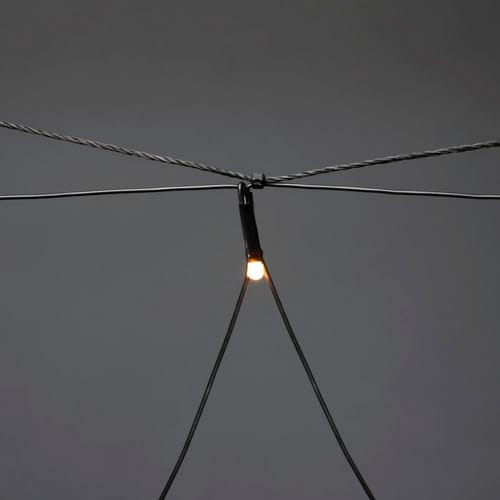 Konstsmide LED-Lichternetz, Bernstein, Kunststoff - schwarz