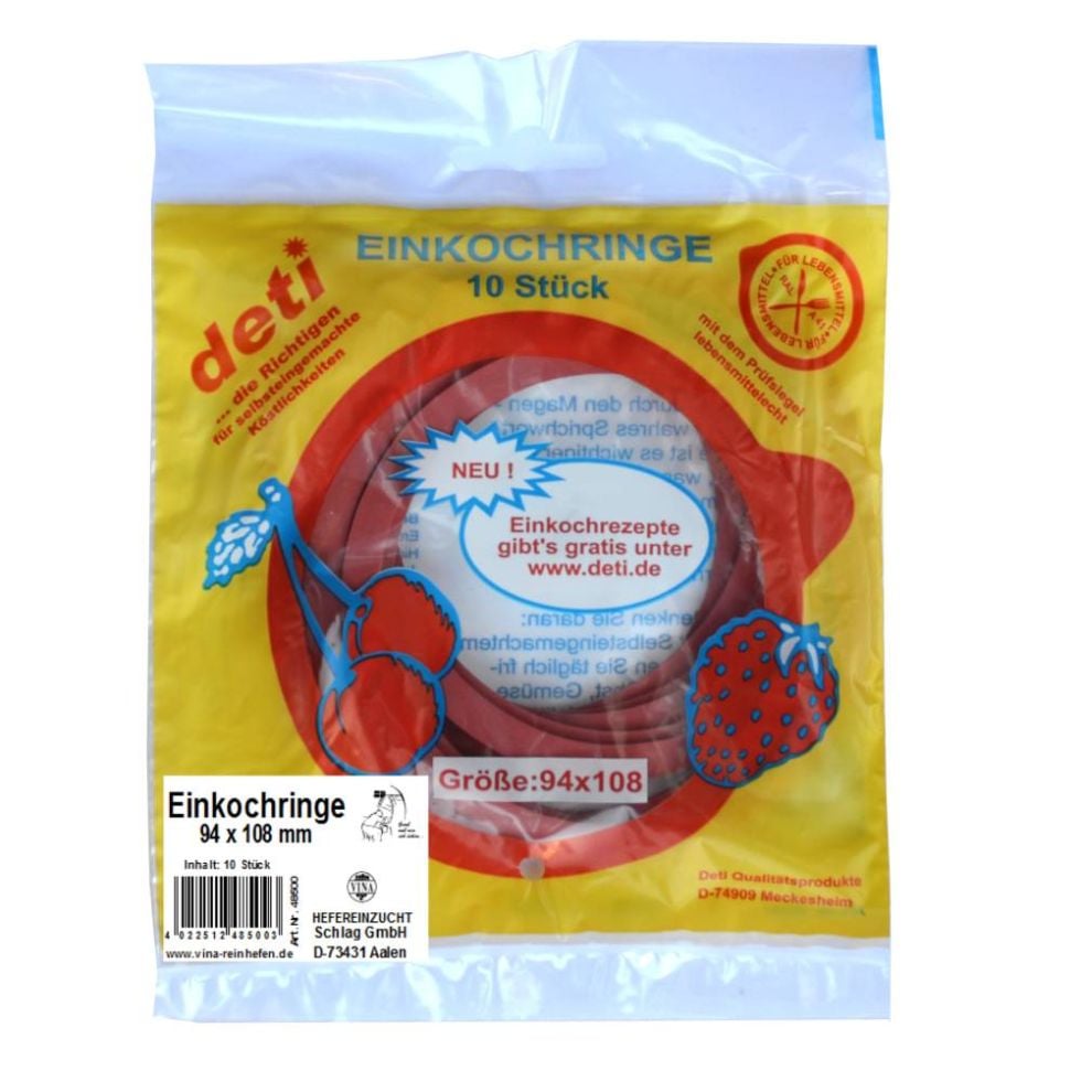 Vina Einkochringe 94 x 108 mm 10 Stück