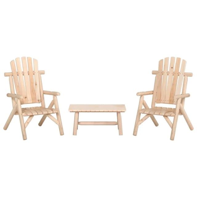 vidaXL 3-tlg Garten-Lounge-Set Massivholz Fichte Modell 1