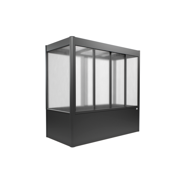 Biohort Gewächshaus 'Florentina' 2 x 1 m midi dunkelgrau-metallic