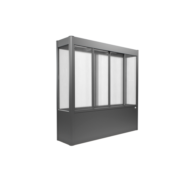Biohort Gewächshaus 'Florentina' 2 x 0,5 m midi quarzgrau-metallic