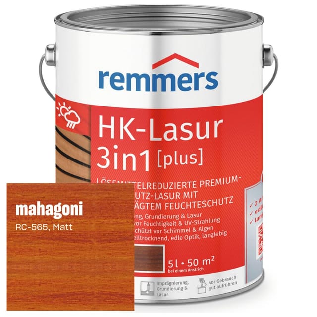 Remmers HK-Lasur 3in1 plus mahagoni RC-565 günstig