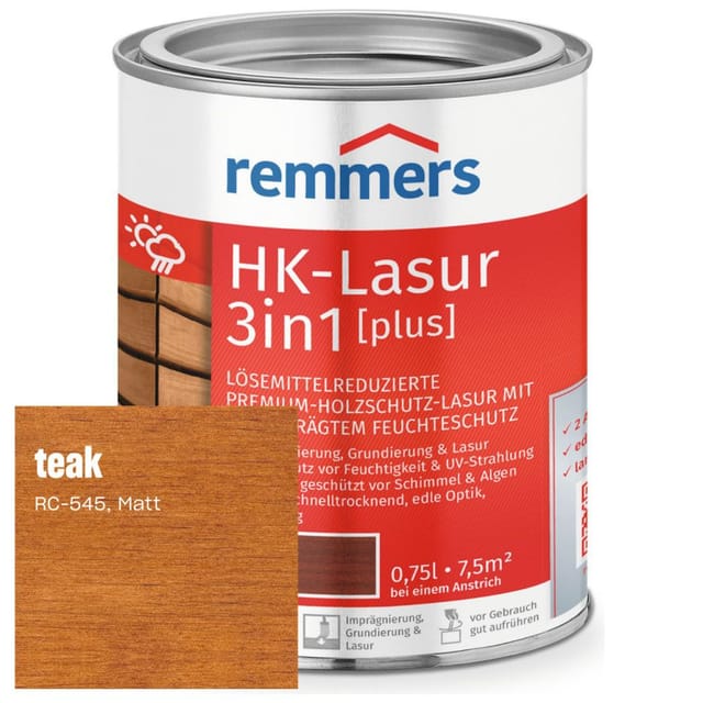 Remmers HK-Lasur 3in1 plus teak RC-545 günstig